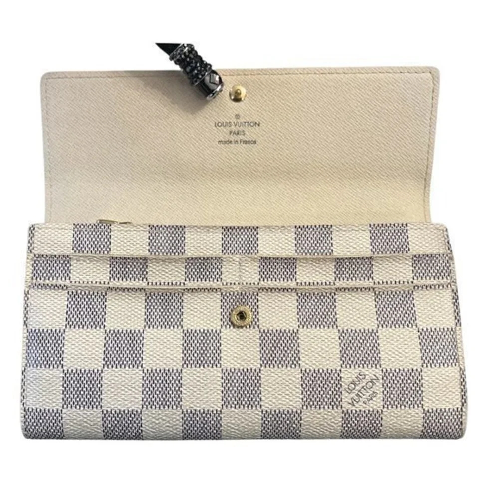 Authentic Louis Vuitton Damier Azur Sarah Wallet